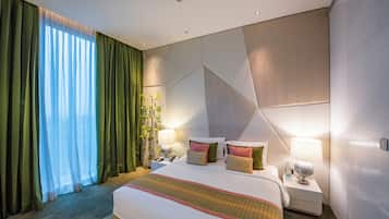 Suite, 2 Bedrooms (Vivanta, Airport View) | Minibar, in-room safe, desk, laptop workspace