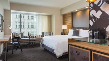 Premium bedding, in-room safe, soundproofing, iron/ironing board