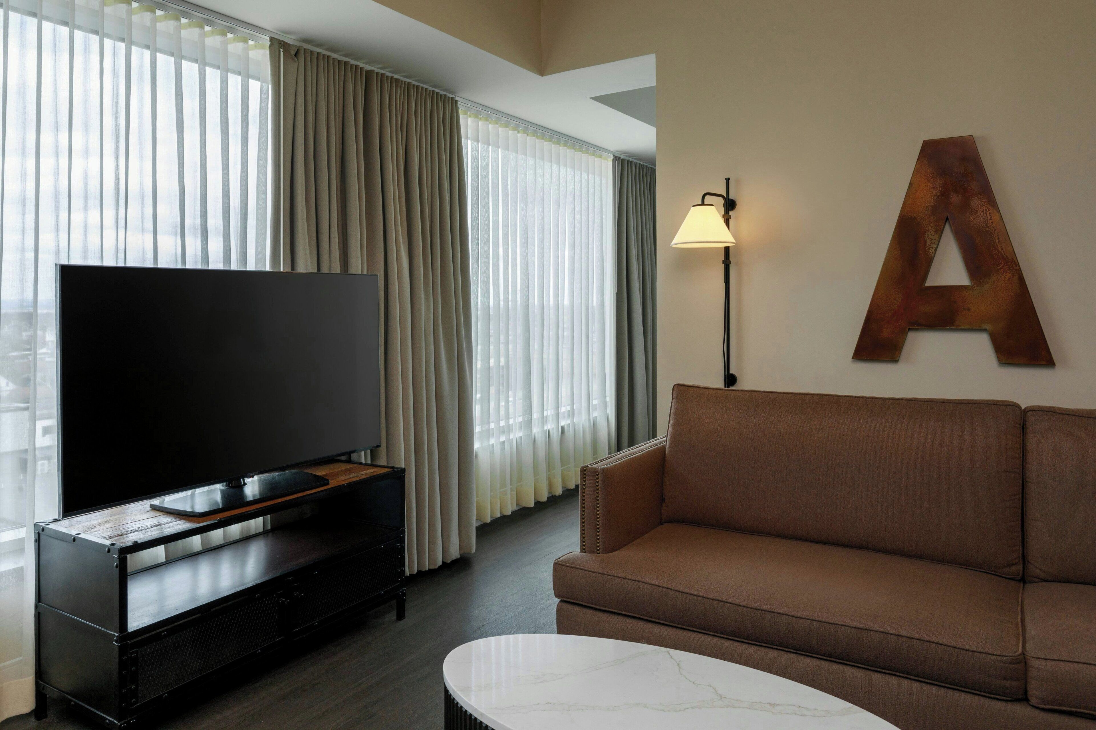 Suite, 1 Bedroom (Lounge Access) | Living area | 37-inch flat-screen TV with cable channels, TV