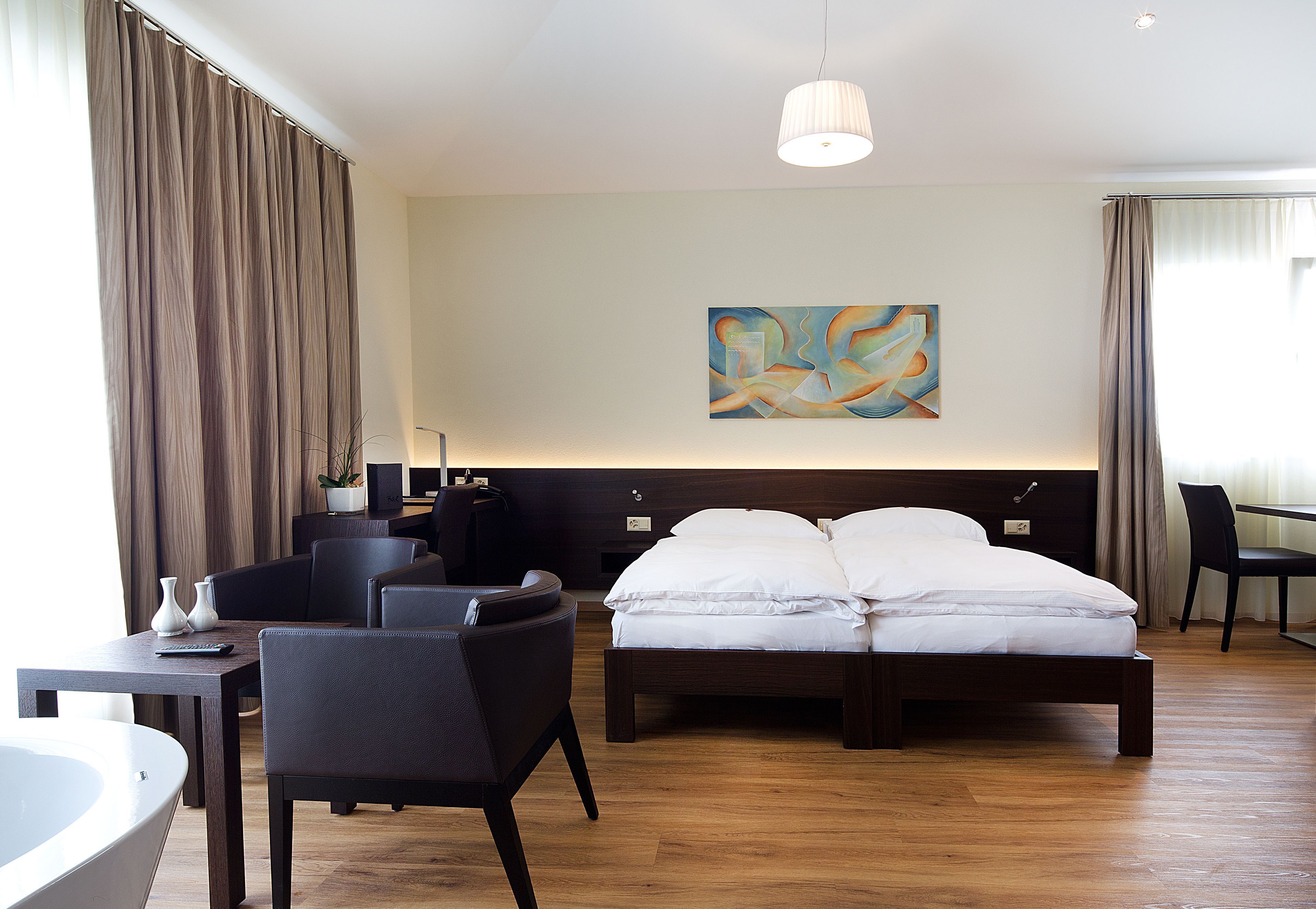 Premium bedding, in-room safe, individually decorated, desk