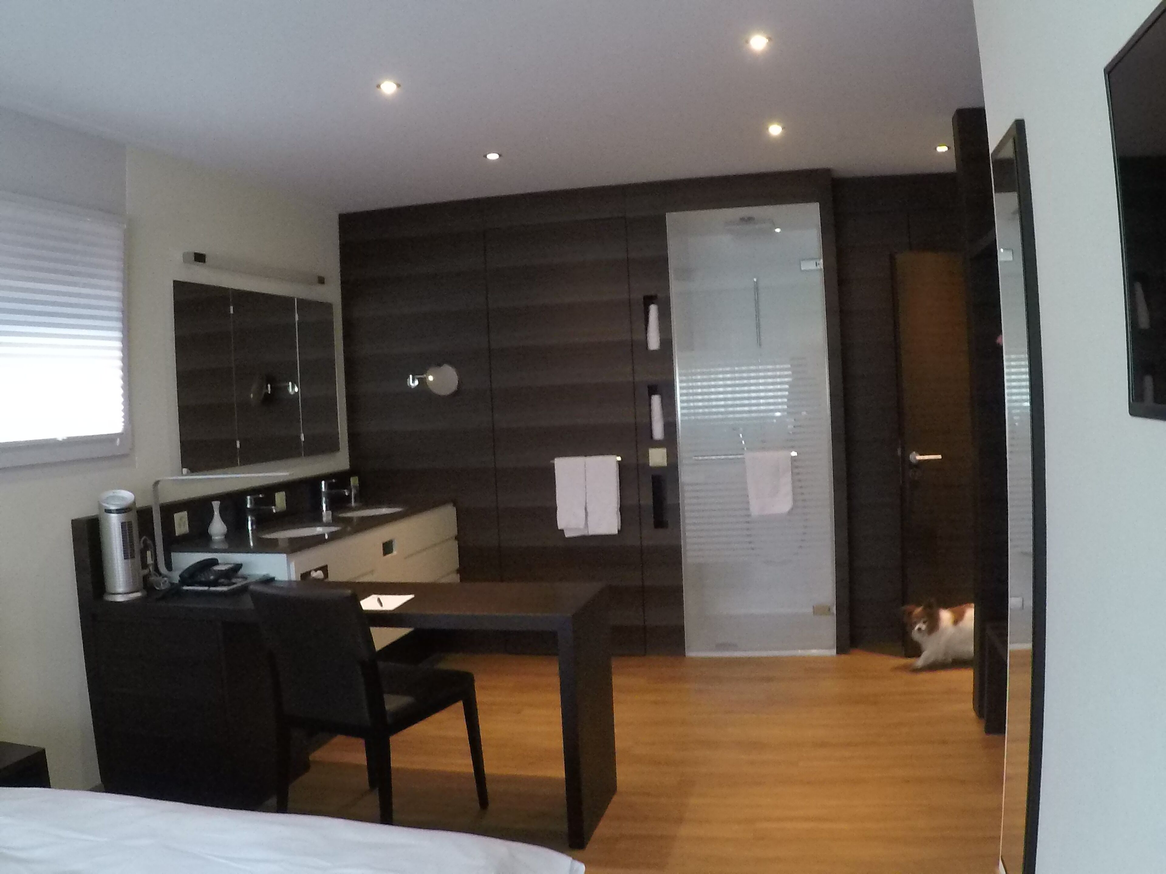 junior double room, bathtub, lake view | bathroom | free toiletries, hair dryer, towels