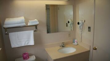 Hair dryer, towels