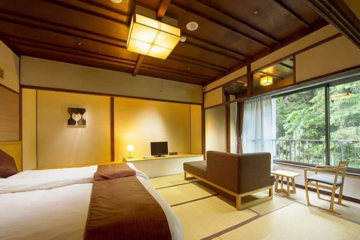Traditional-Zimmer, Nichtraucher (Japanese Style room with low beds) | Zimmersafe