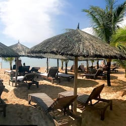 Se sirven desayunos, comidas, cenas y mariscos con vista a la playa
