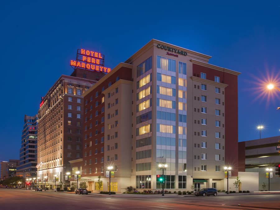 Front of property – evening/night