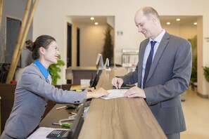 Check-in/check-out kiosk - Hong Ha Hotel (Hanoi)