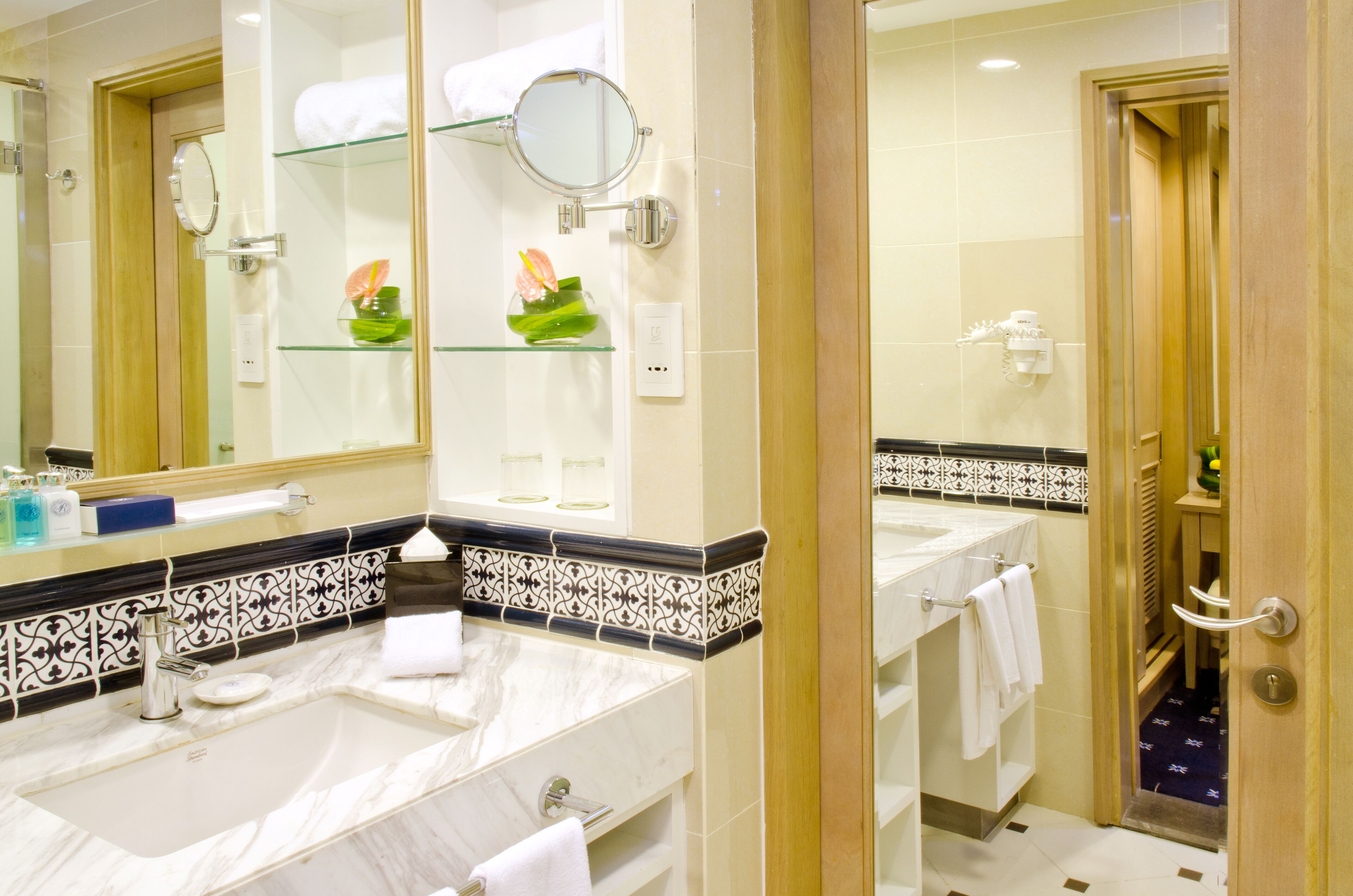 junior triple | bathroom | rainfall showerhead, free toiletries, hair dryer, slippers