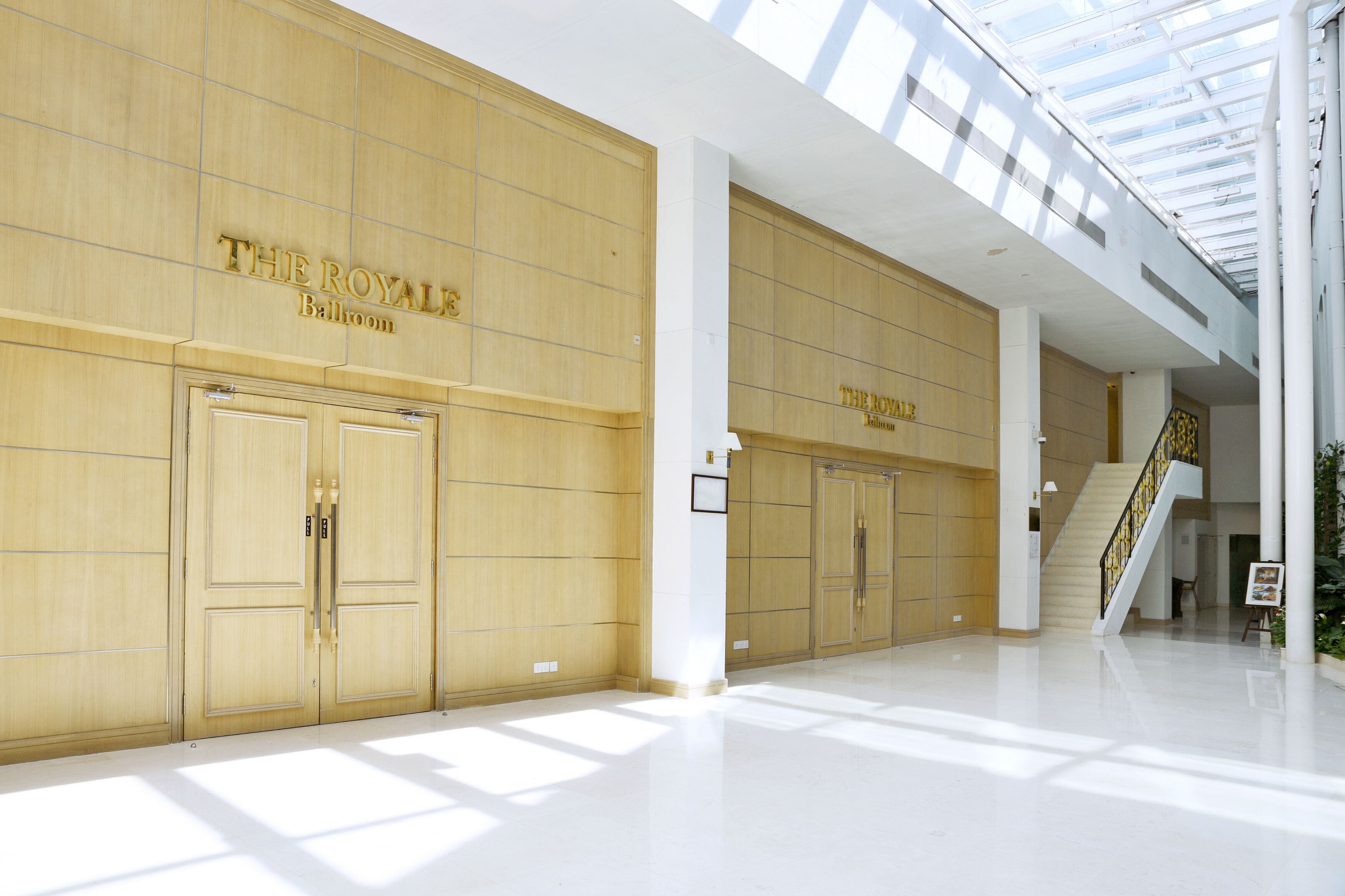 outdoor banquet area