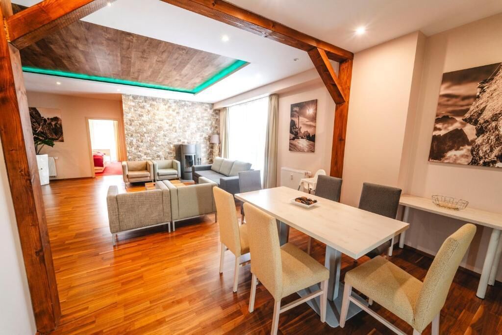 Exclusive Apartment, 2 Bedrooms, Fireplace | Living area | LCD TV, fireplace