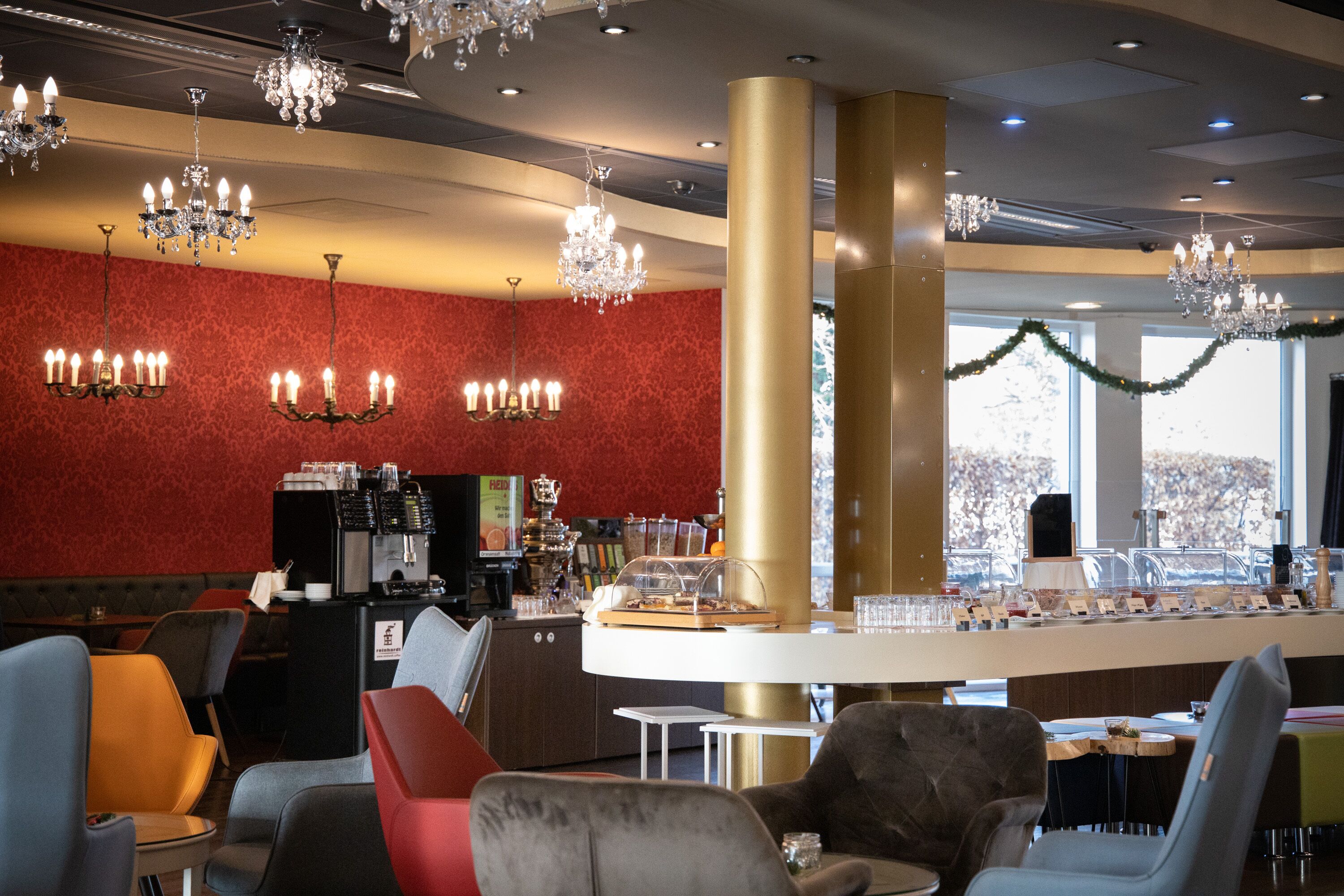 daily buffet breakfast (eur 19.00 per person)