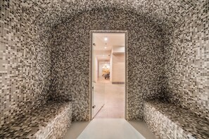 Sauna, steam room, Turkish bath, body treatments, facials