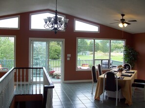 Mountain House (pillows and duvets are provided - bed linens and towels are NOT provided) | In-room dining