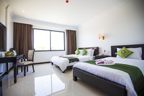 Deluxe Twin City View - Free Round Trip Airport Transfer | Premium bedding, pillow-top beds, minibar, in-room safe