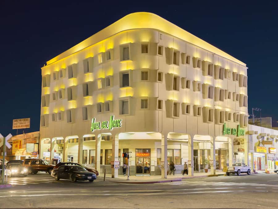 Front of property – evening/night