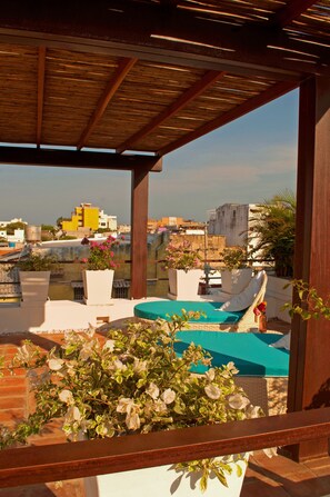 Blick von der Unterkunft