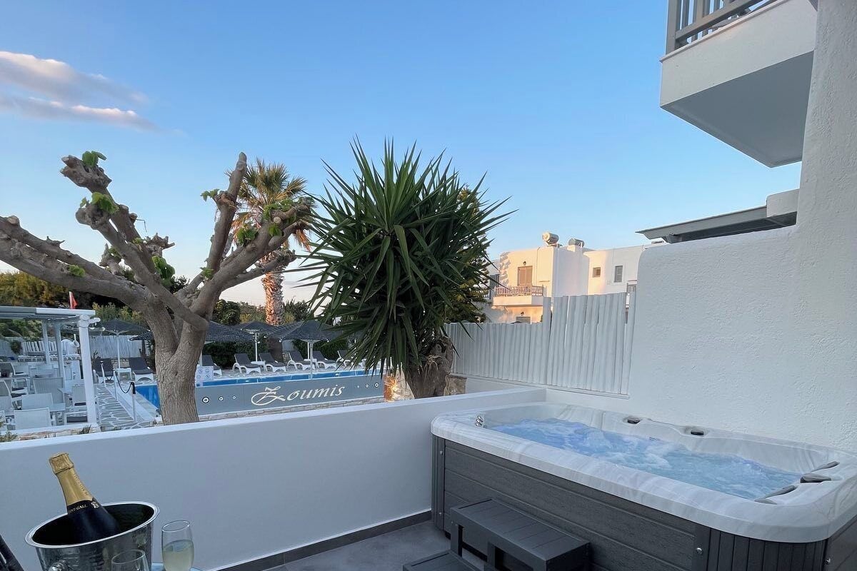 Luxury Double or Twin Room, Hot Tub, Pool View | Terrace/patio