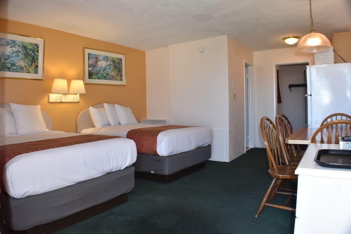 Two room Suite with Three full beds and Kitchenette