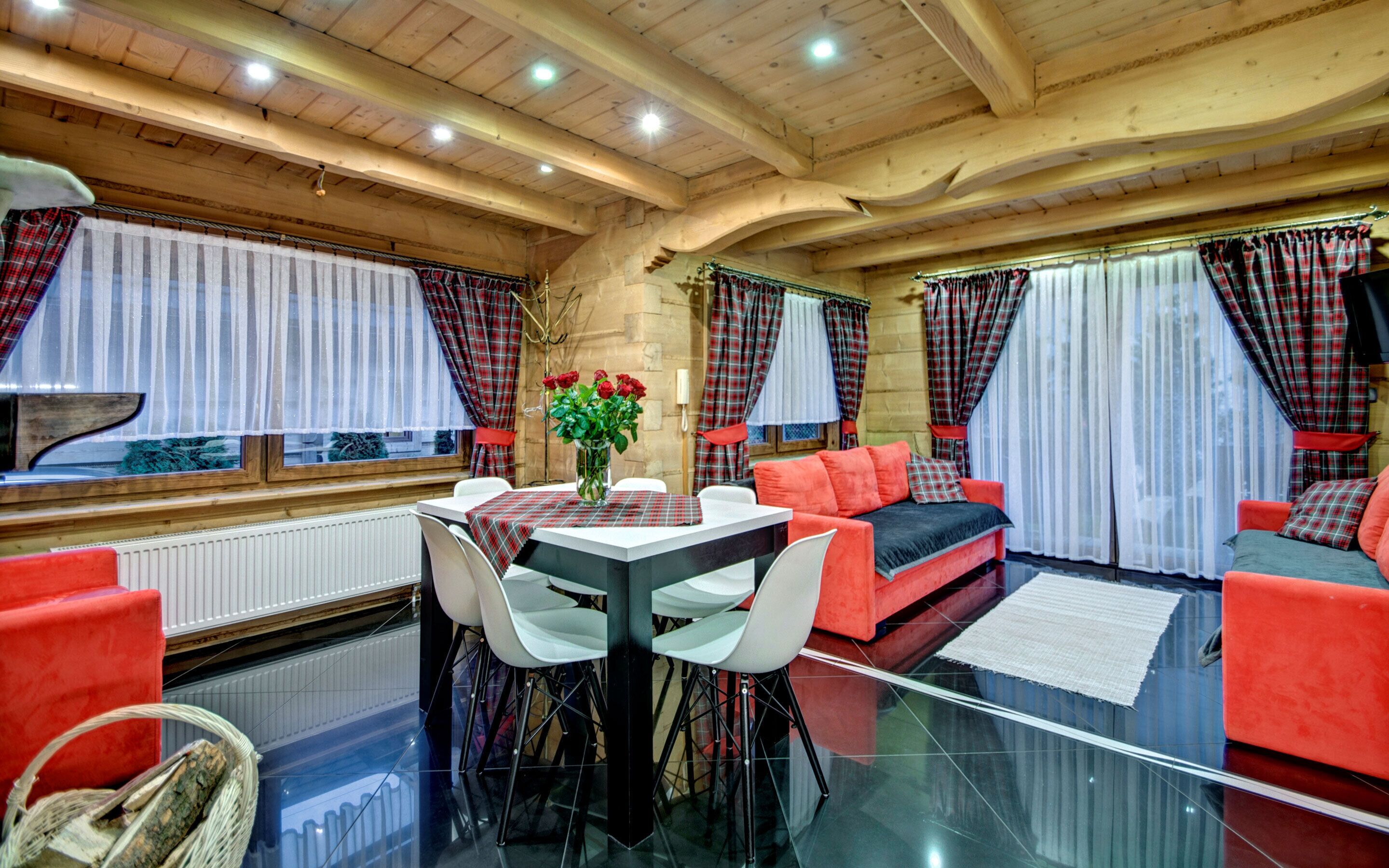 Chalet (200747779) | Salle de séjour | Télévision à écran plat de 32 pouces avec chaînes numériques