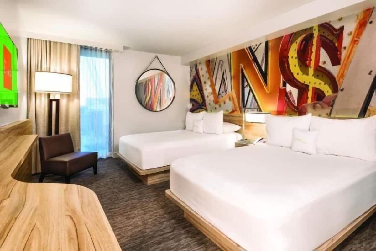 In-room safe, desk, laptop workspace, blackout curtains