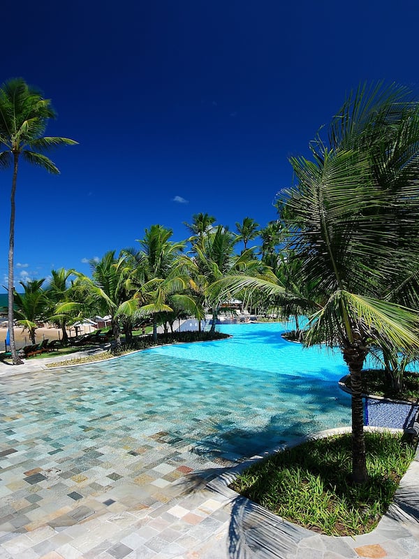 Outdoor pool, free cabanas, pool umbrellas