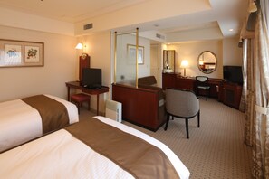 Deluxe Twin Room, Multiple Beds, Smoking | Premium bedding, down duvets, in-room safe, desk - Tokyo Dai-ichi Hotel Nishiki (Nagoya)