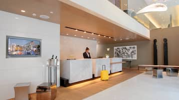 Check-in/check-out kiosk
