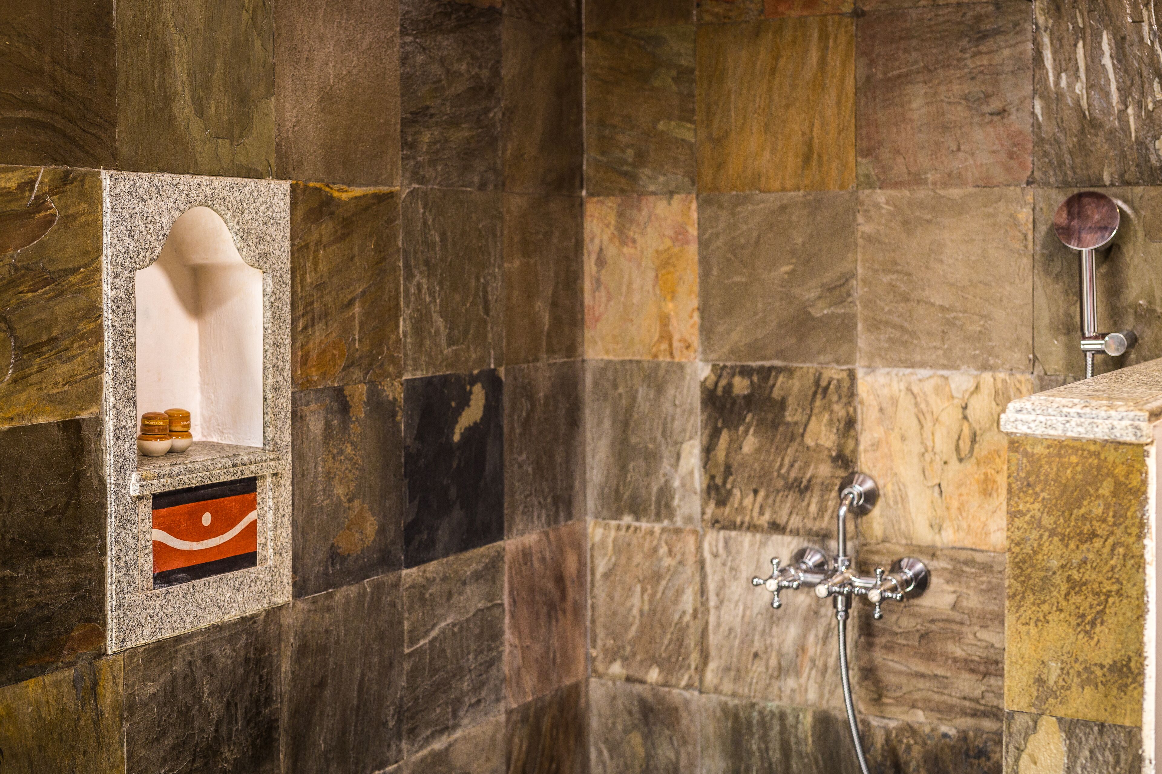 mantra cottage | bathroom | shower, free toiletries, hair dryer, bathrobes