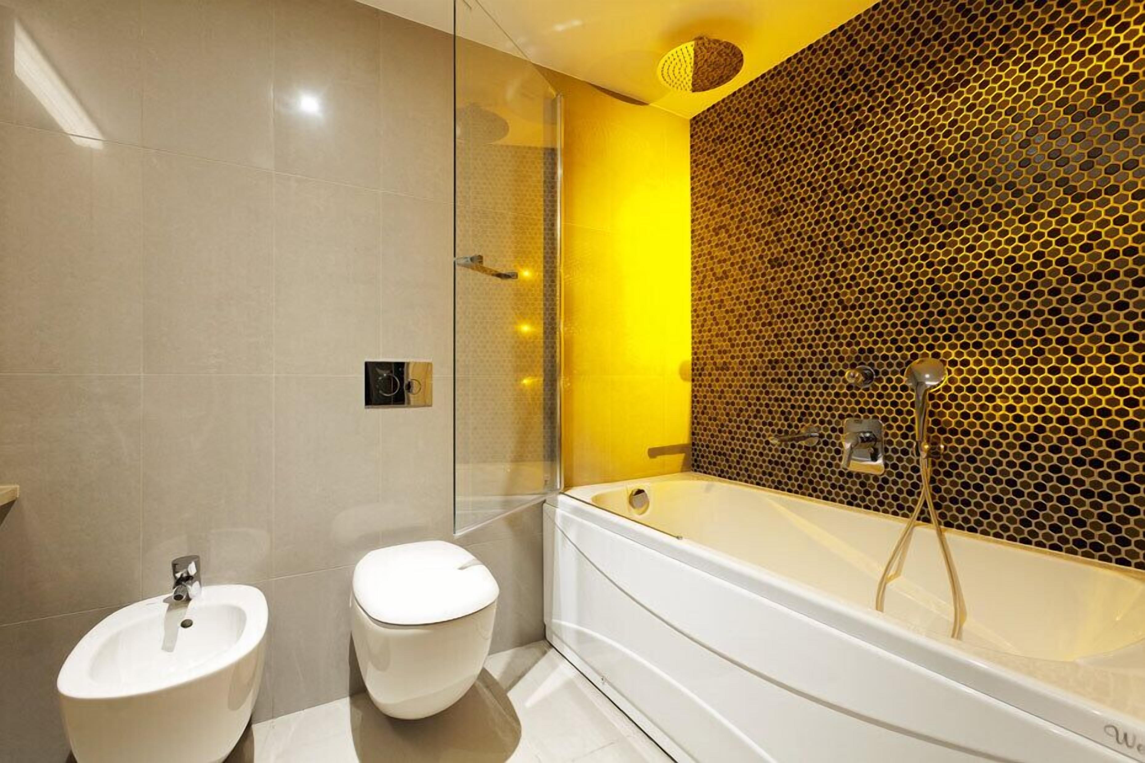 free toiletries, hair dryer, bathrobes, slippers