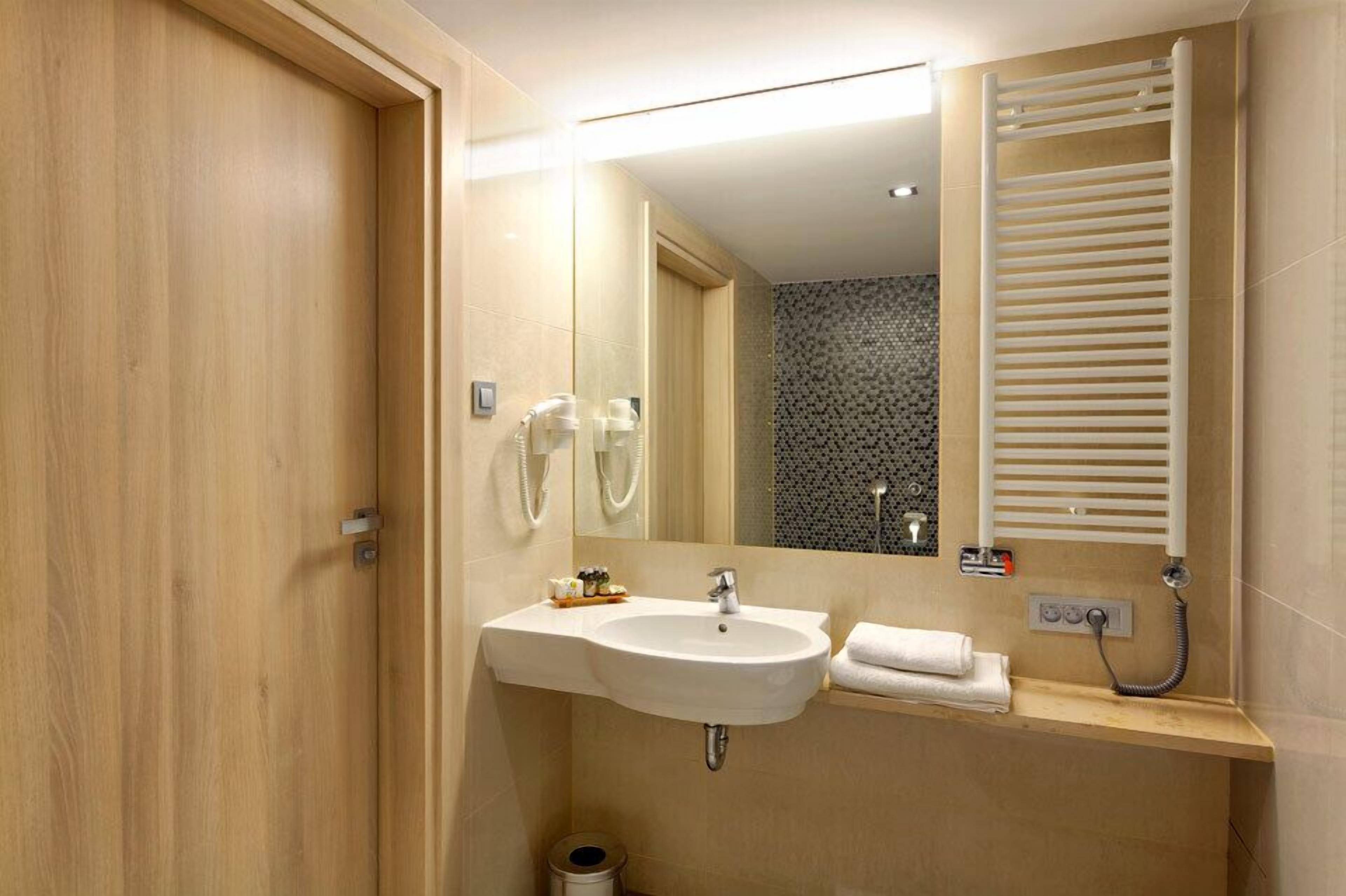 free toiletries, hair dryer, bathrobes, slippers