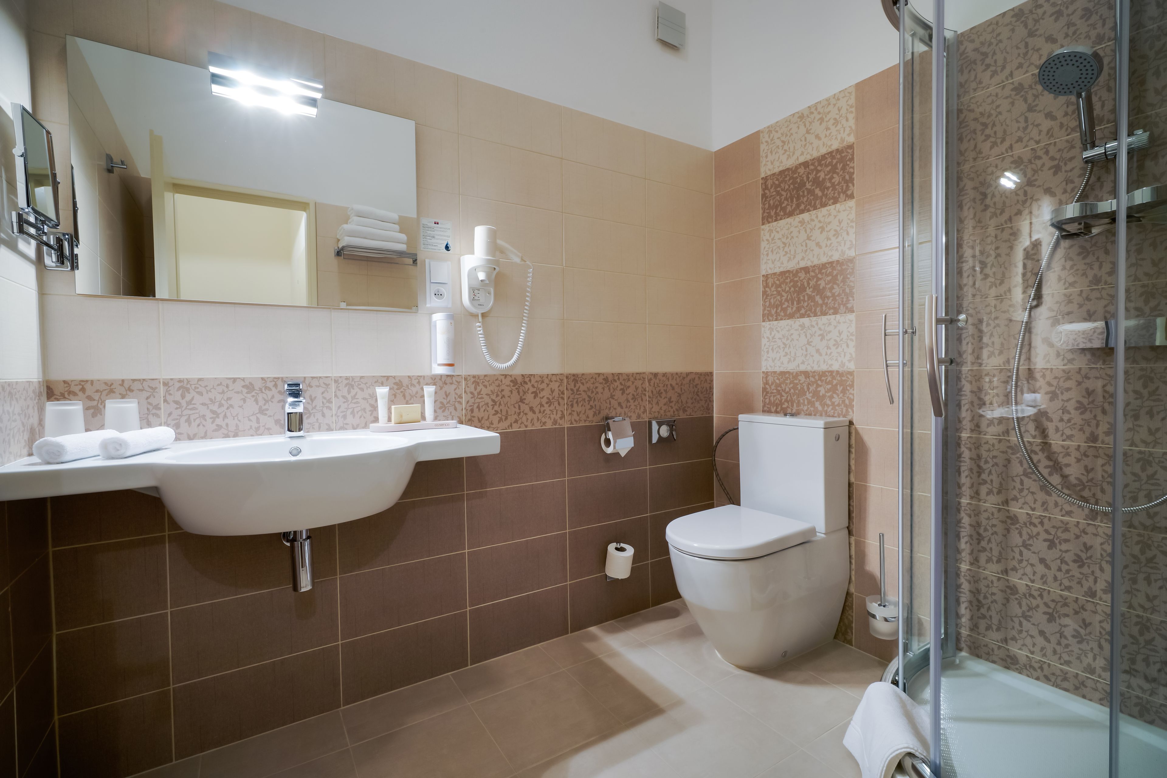 standard double room, 1 queen bed, park view | bathroom | shower, free toiletries, hair dryer, bathrobes