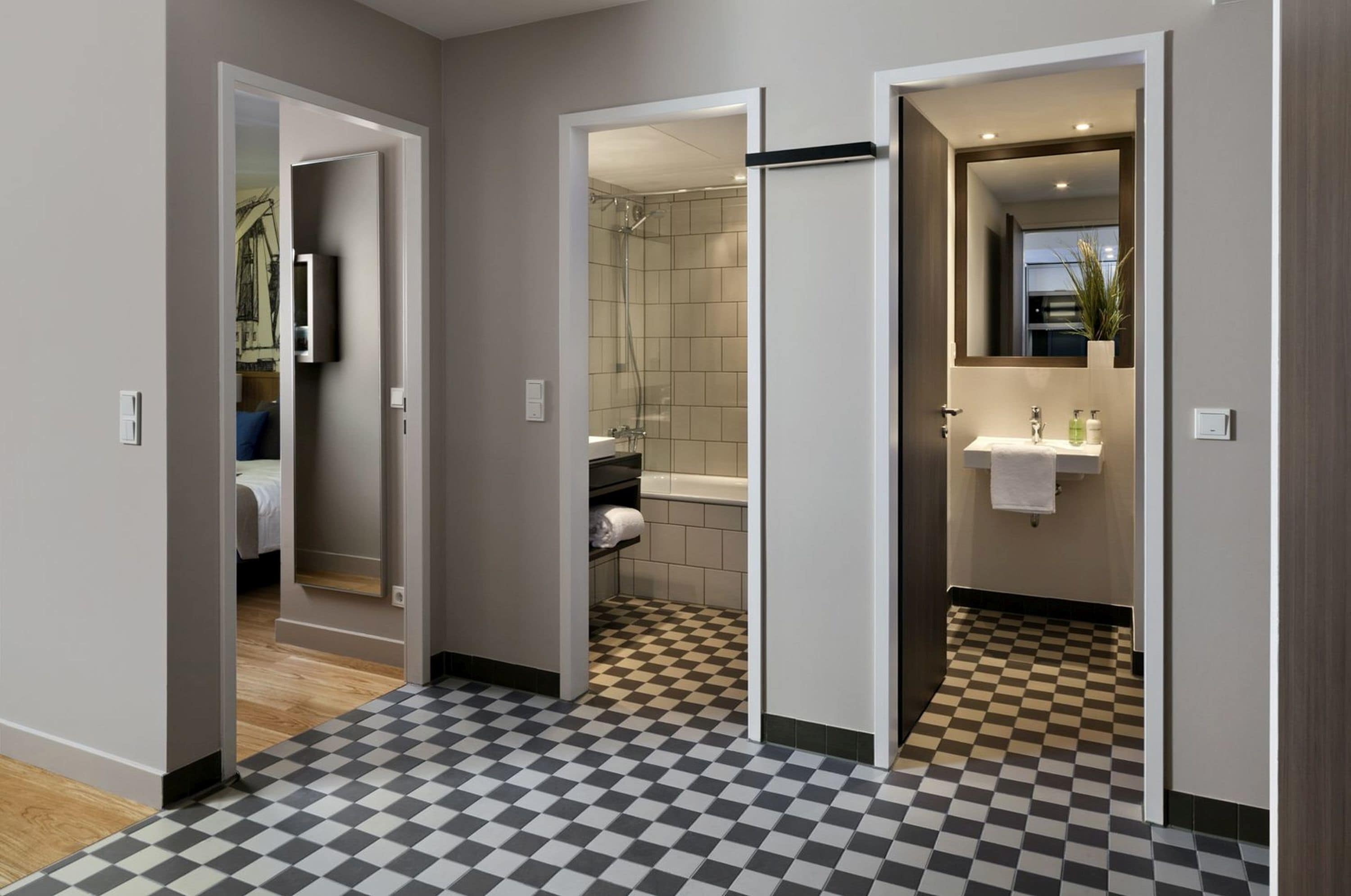 アパートメント 1 ベッドルーム | 高級寝具、セーフティボックス (室内)、デスク、ノートパソコン用作業スペース