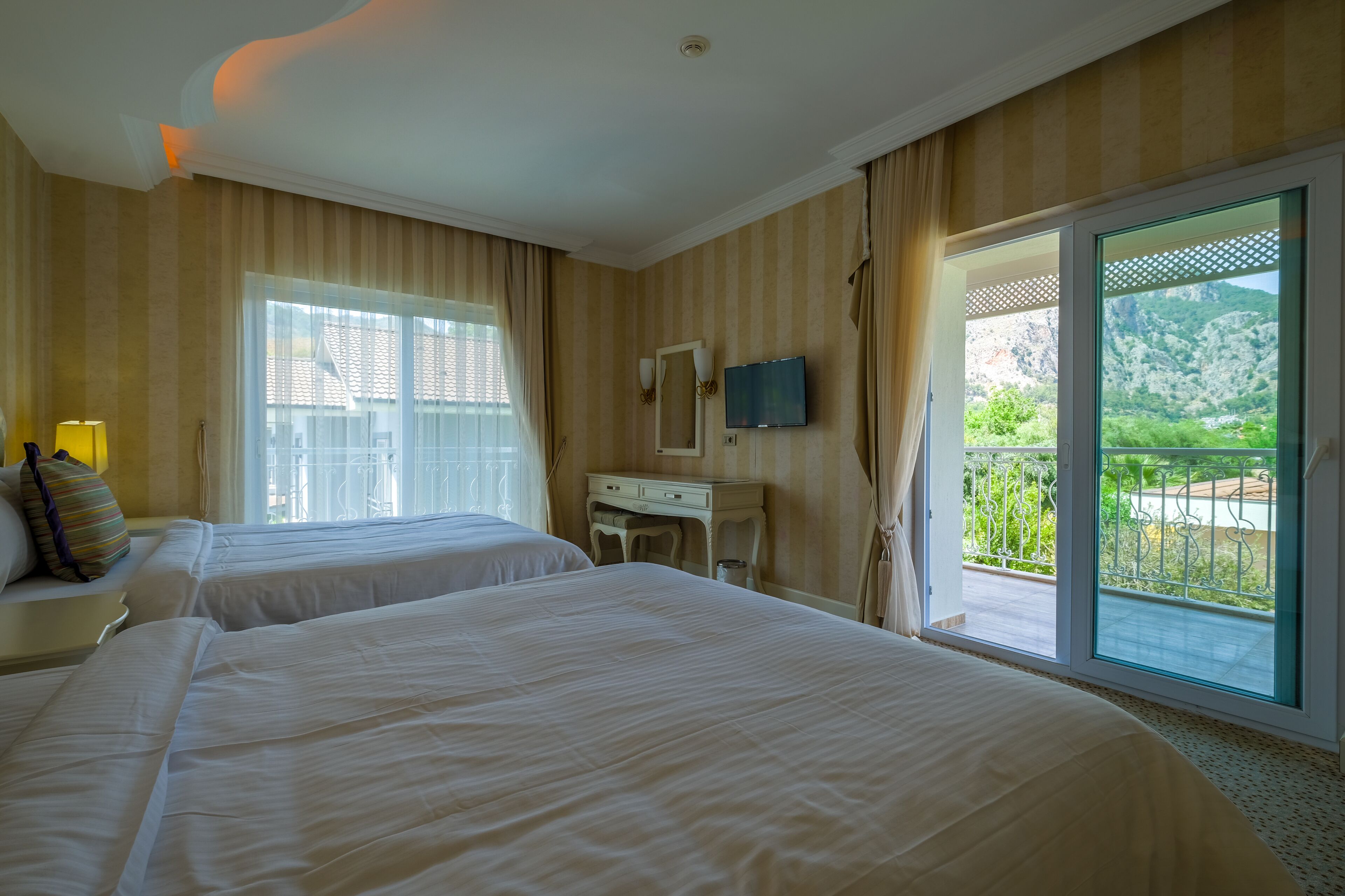 superior room, 2 double beds | 1 bedroom, minibar, in-room safe, desk