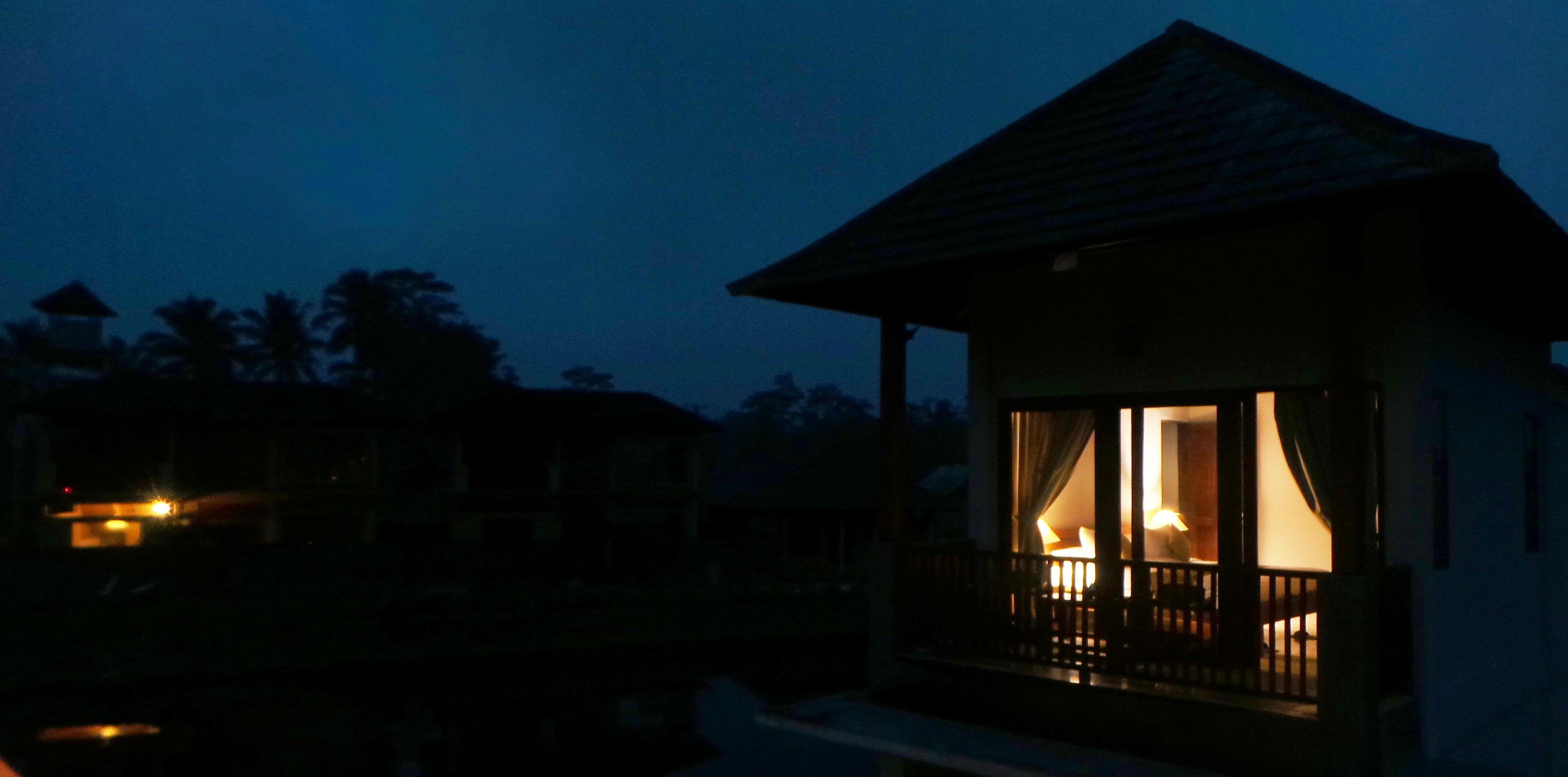 Front of property - evening/night