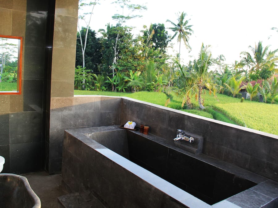 Banheira e chuveiro separados, banheira de imersão