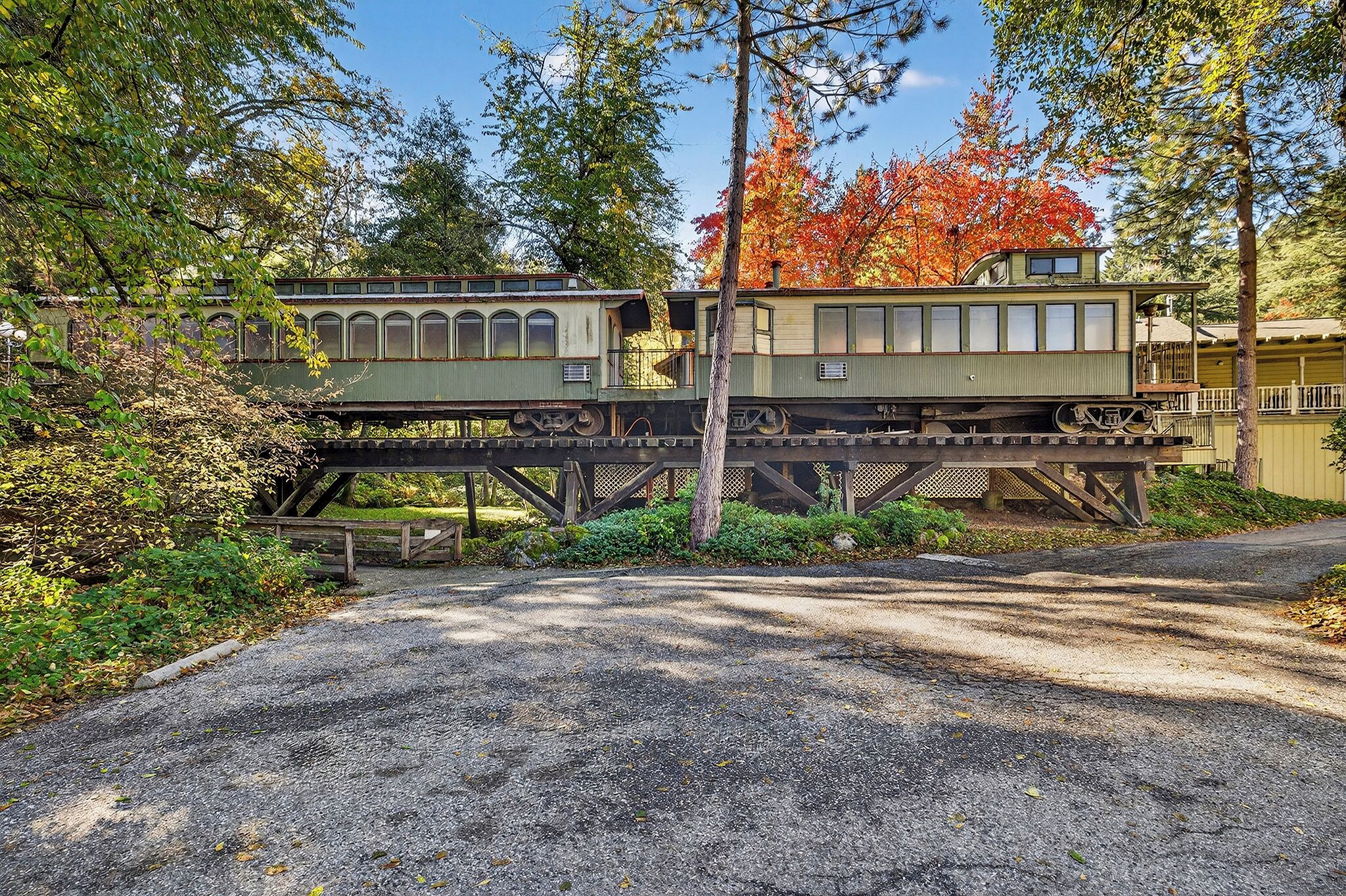 Outdoor wedding area