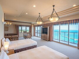 Suite, Non Smoking, Ocean View | Desk, blackout drapes, iron/ironing board, free WiFi