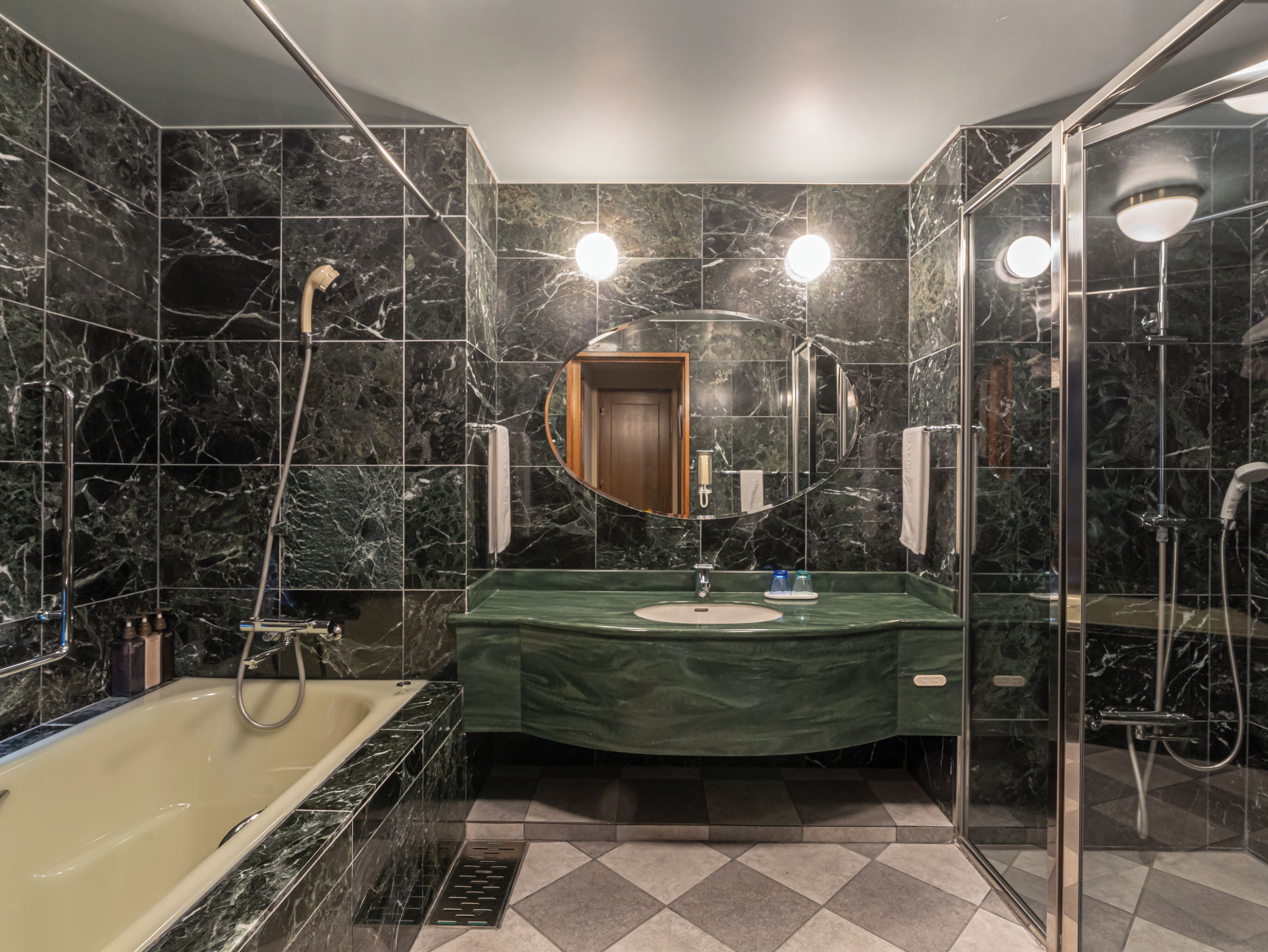 suite, non smoking, ocean view | bathroom | shower, hair dryer, slippers, electronic bidet