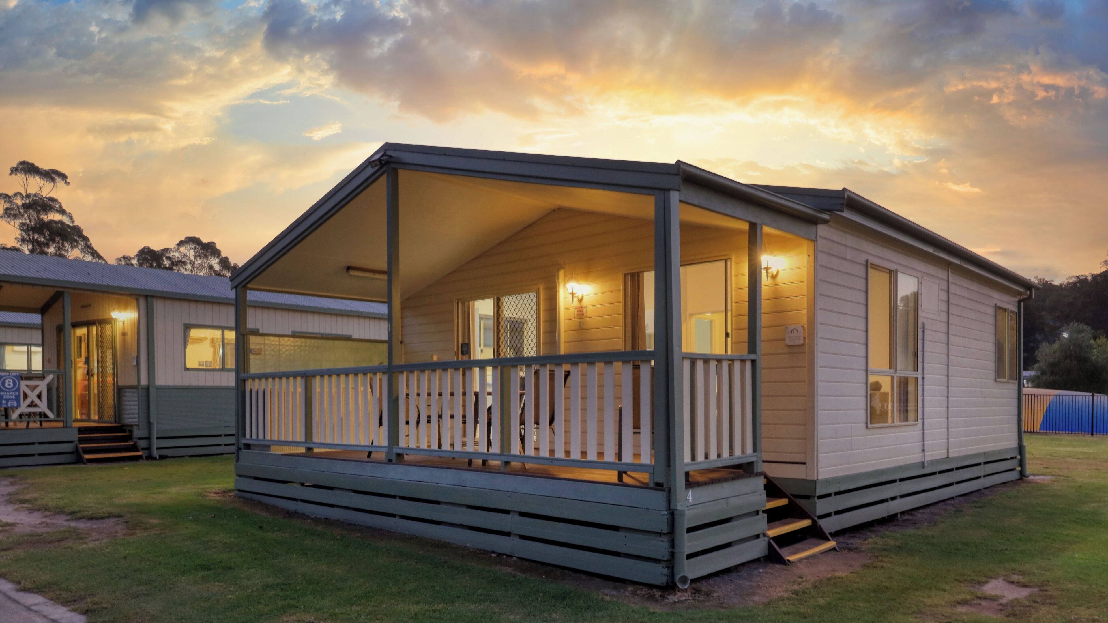 Snug Cove with Spa - 6 Berth - No Pets Allowed | Front of property – evening/night