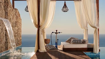 Honeymoon-Suite, 1 King-Bett, Meerblick | Terrasse/Patio