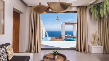 Honeymoon Suite, 1 King Bed, Ocean View (Allure) | Egyptian cotton sheets, premium bedding, down comforters, in-room safe