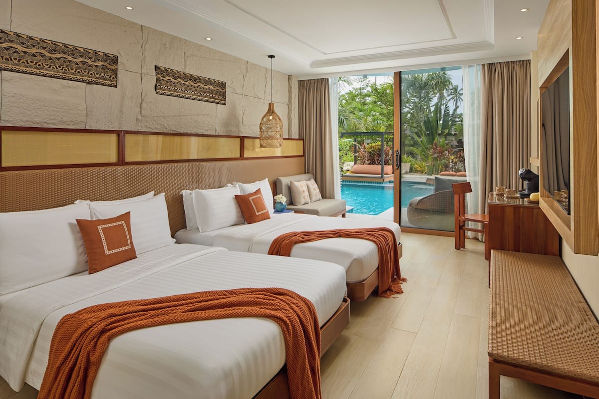 Ocean Wing Pool Access | In-room safe, desk, laptop workspace, soundproofing