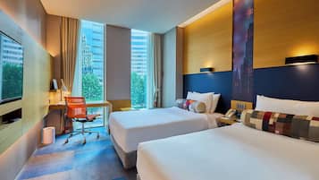 Aloft, Urban Room, 2 Twin Beds, City View