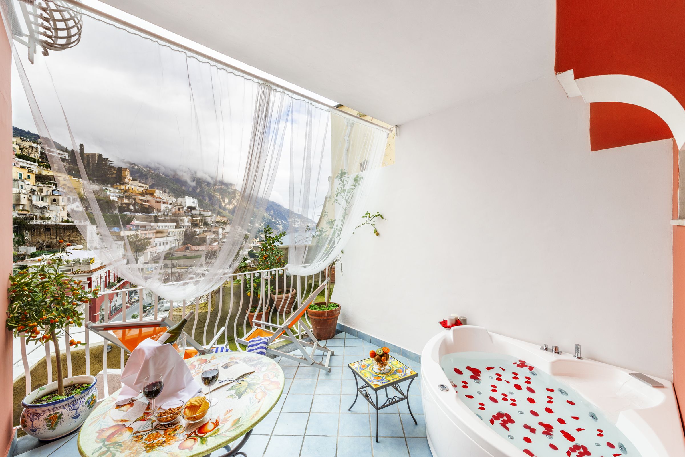 Deluxe Double or Twin Room, Partial Sea View | View from room