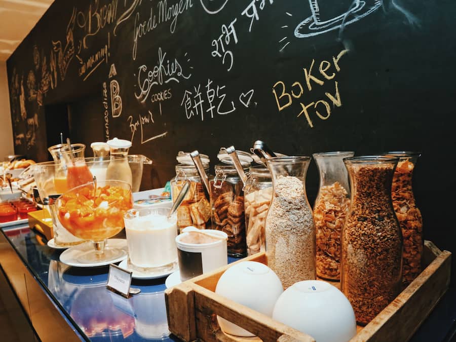 Free daily buffet breakfast