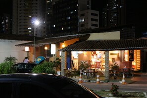 Front of property – evening/night