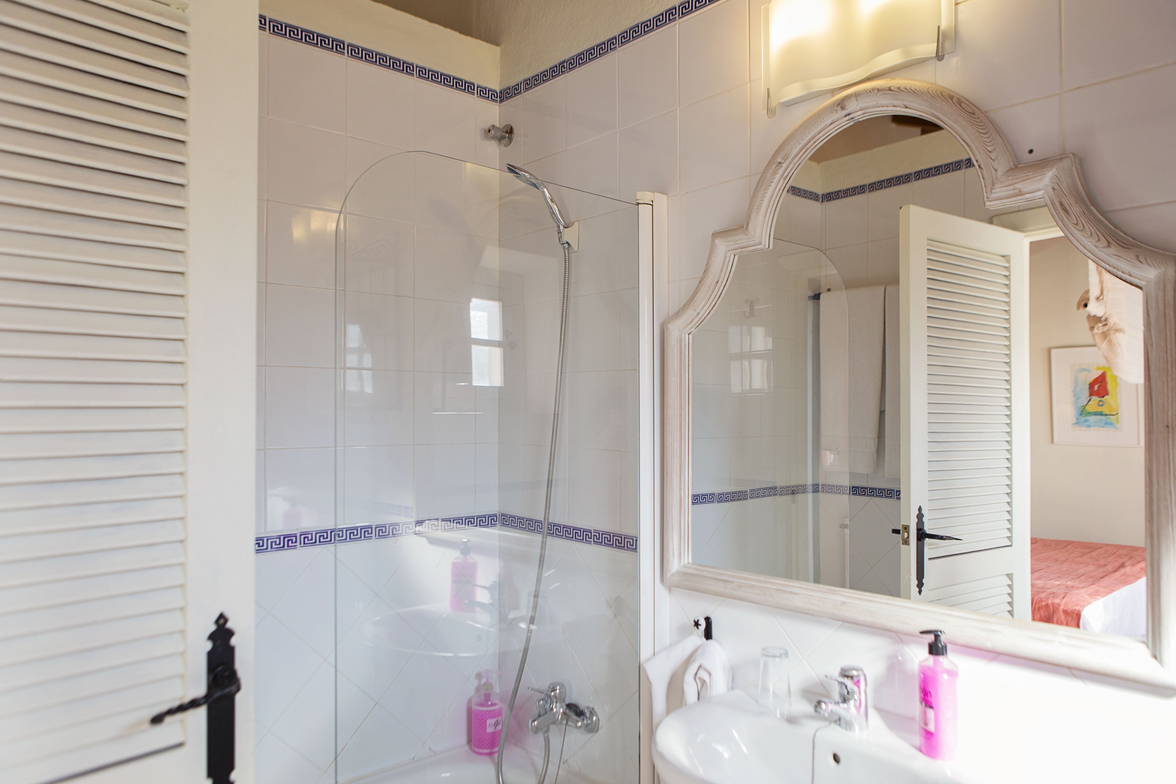 free toiletries, hair dryer, bidet, towels