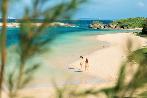 Beach nearby, beach umbrellas