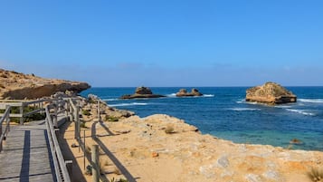 Vista a la playa o el mar