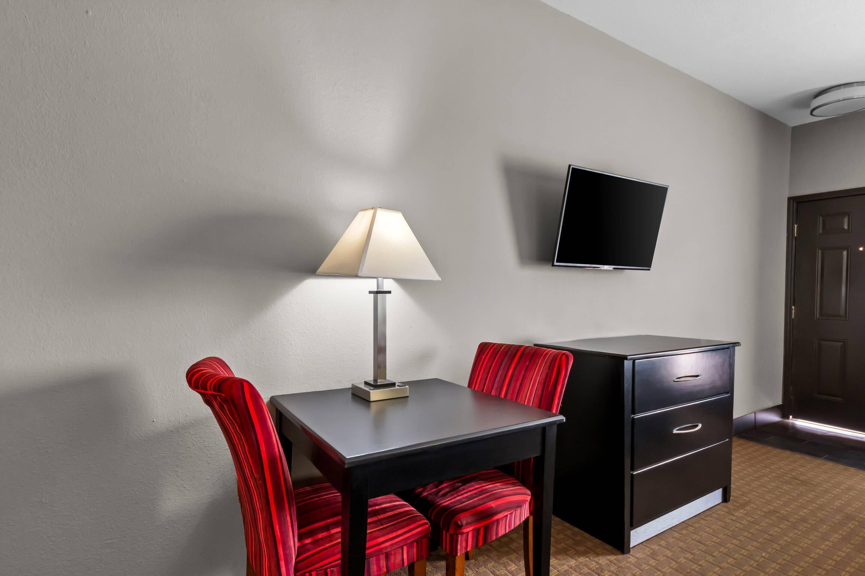 Standard Room, 2 Queen Beds, Non Smoking | Desk, blackout drapes, iron/ironing board, free WiFi