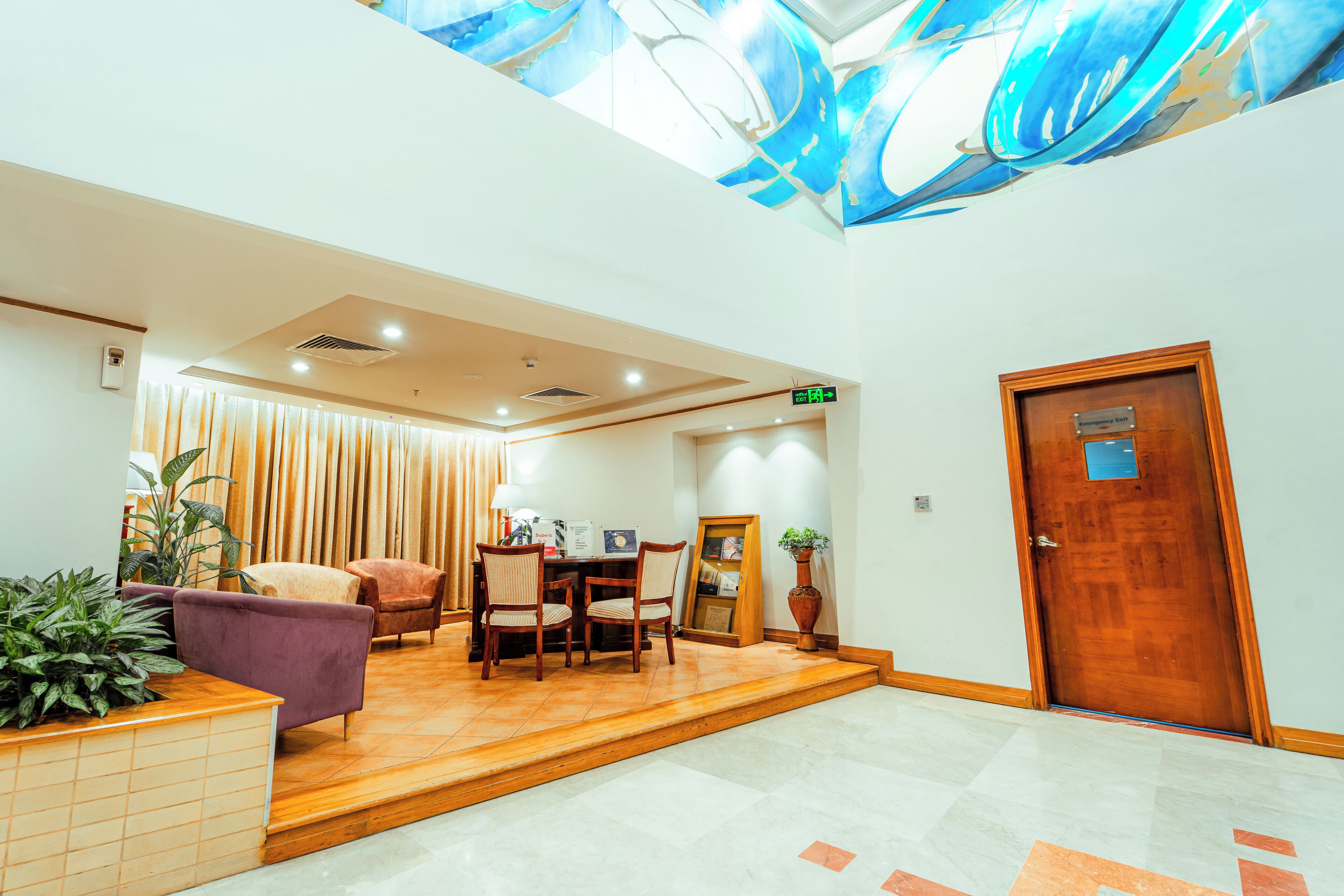 Sala de estar en el lobby